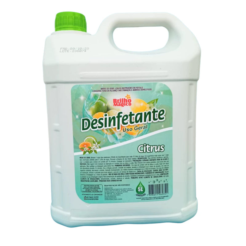 DESINFETANTE BRILHO MAGICO CITRUS 5LT