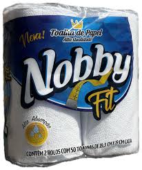 Papel Toal Coz FD Nobby Fit ELX 19,3cm x 19,0cm 39g 16 Pcts c/ 2  Rls - 100Fls