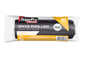 SACO P/ LIXO SP 20L LEVE - até 5 kg - c/ 100 Unid